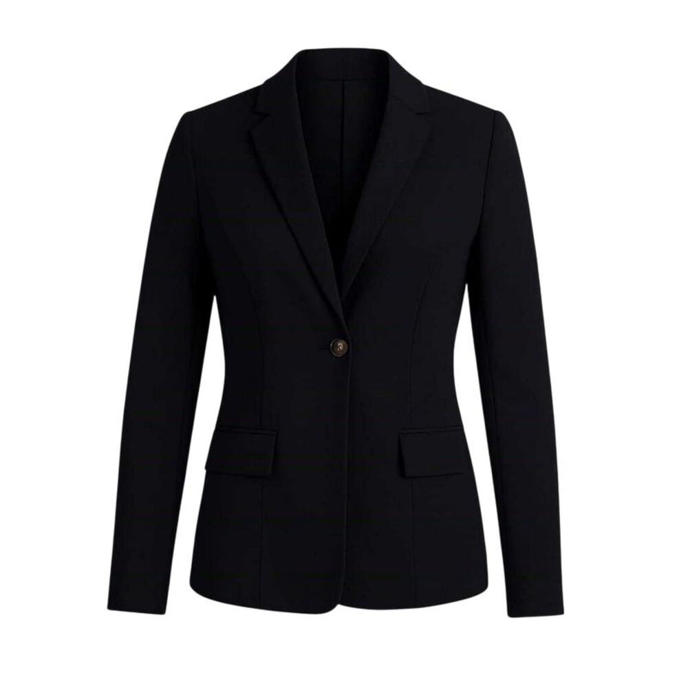I Saw It First Womens/Ladies Crepe Tailored Blazer / Black